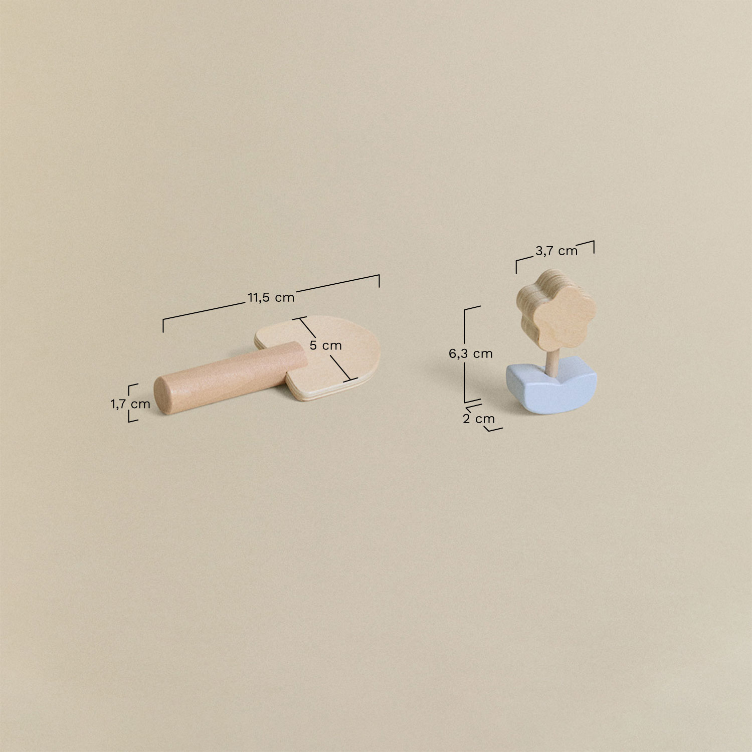 Organic wooden garden Ariaga Kids, MEASURES