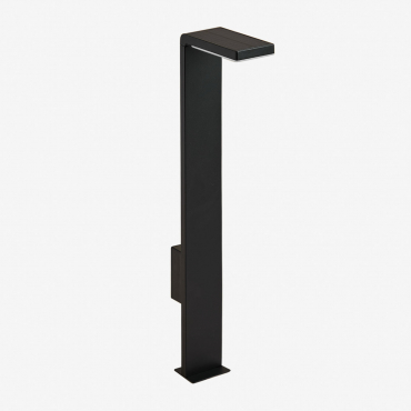 Luxore Aluminum Outdoor Led Solar Light Black - Sklum