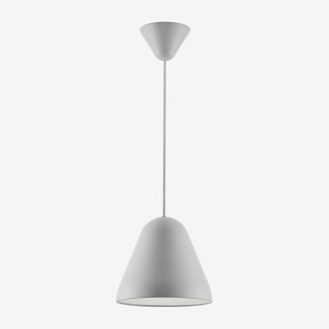 Jubina Iron Hanging Ceiling Lamp Grey Concrete & A - Sklum
