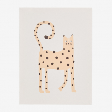 Decorative Painting Printed On Canvas (30x40 Cm) Lawrence Kids Beige Nature - Sklum