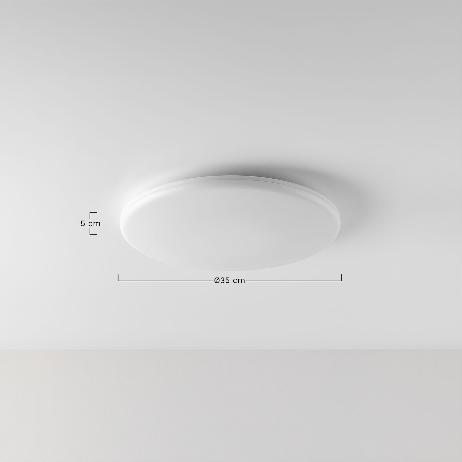 Tadeu LED bathroom ceiling light, MEASURES