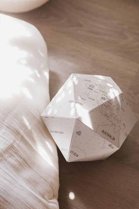 3D World Map for Coloring Gunter Kids