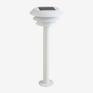 Lirano Stainless Steel Outdoor Solar Led Beacon White - Sklum