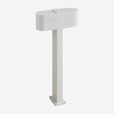 Aluminum Outdoor Beacon With 2 Efingam Light Points White - Sklum