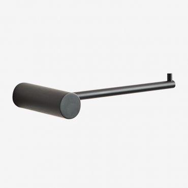 Stainless Steel Bathroom Toilet Paper Holder Devon Black - Sklum