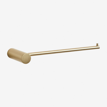 Wall-mounted Towel Rack With Bar For Bathroom In Stainless Steel (↔︎20 Cm) Devon Golden - Sklum