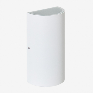 Wall-mounted Led Outdoor Light In Aluminum With 2 Light Points Zanvi White - Sklum