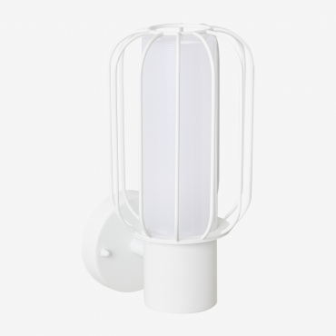 Arveta Stainless Steel Outdoor Wall Lamp White - Sklum