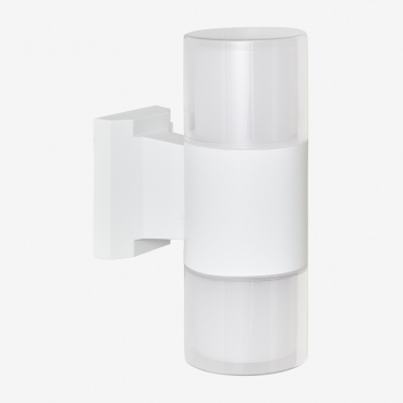 Led Outdoor Wall Light In Aluminum With 2 Fialon Light Points White - Sklum