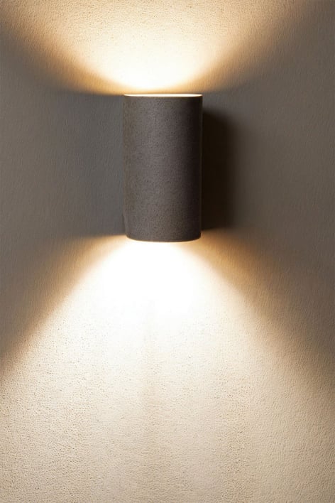 Berick outdoor wall light in cement