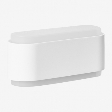 Led Outdoor Wall Light In Aluminum With 2 Ulenar Light Points White - Sklum
