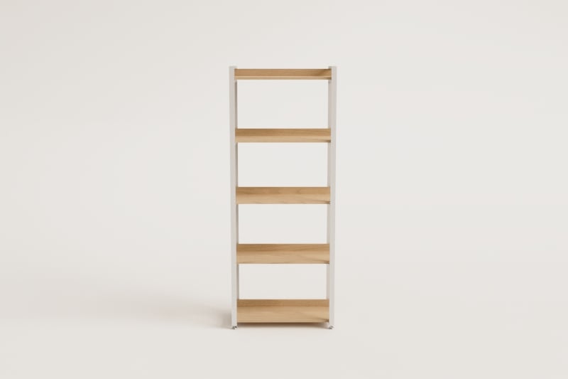 Ariaster steel and wood shelving   