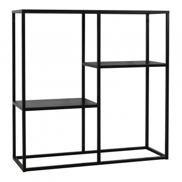 Thura Steel Shelving Carbon Black - Sklum