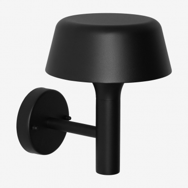 Sivano Outdoor Wall Lamp In Aluminium Black - Sklum