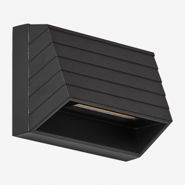 Nolise Outdoor Led Wall Light In Aluminum Black - Sklum