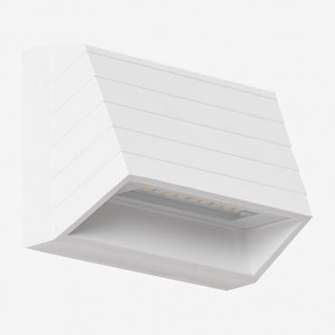 Nolise Led Outdoor Wall Light In Aluminum White - Sklum