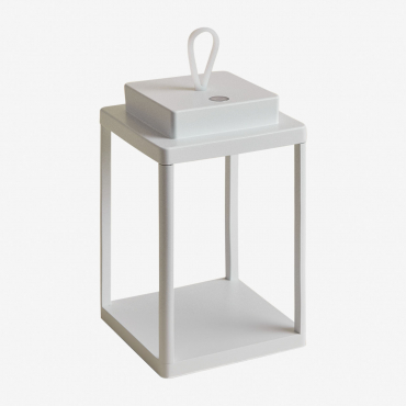 Xolara Wireless Led Outdoor Table Lamp In Aluminum White - Sklum
