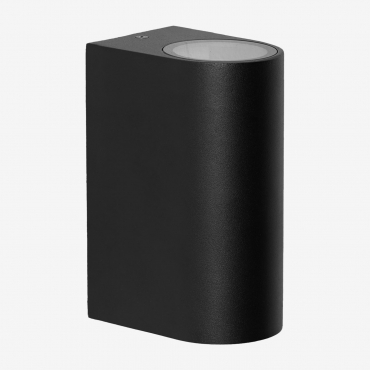 Aluminum Wall Light With 2 Light Points Pevot Black - Sklum