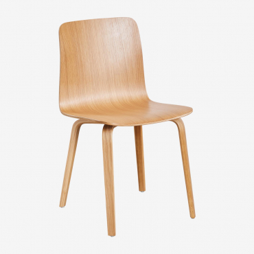 Elionora Wooden Dining Chair Natural Wood - Sklum