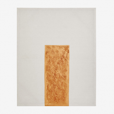 Decorative Canvas In Linen With Plaster Texture (80x100 Cm) Antia Mustard - Sklum