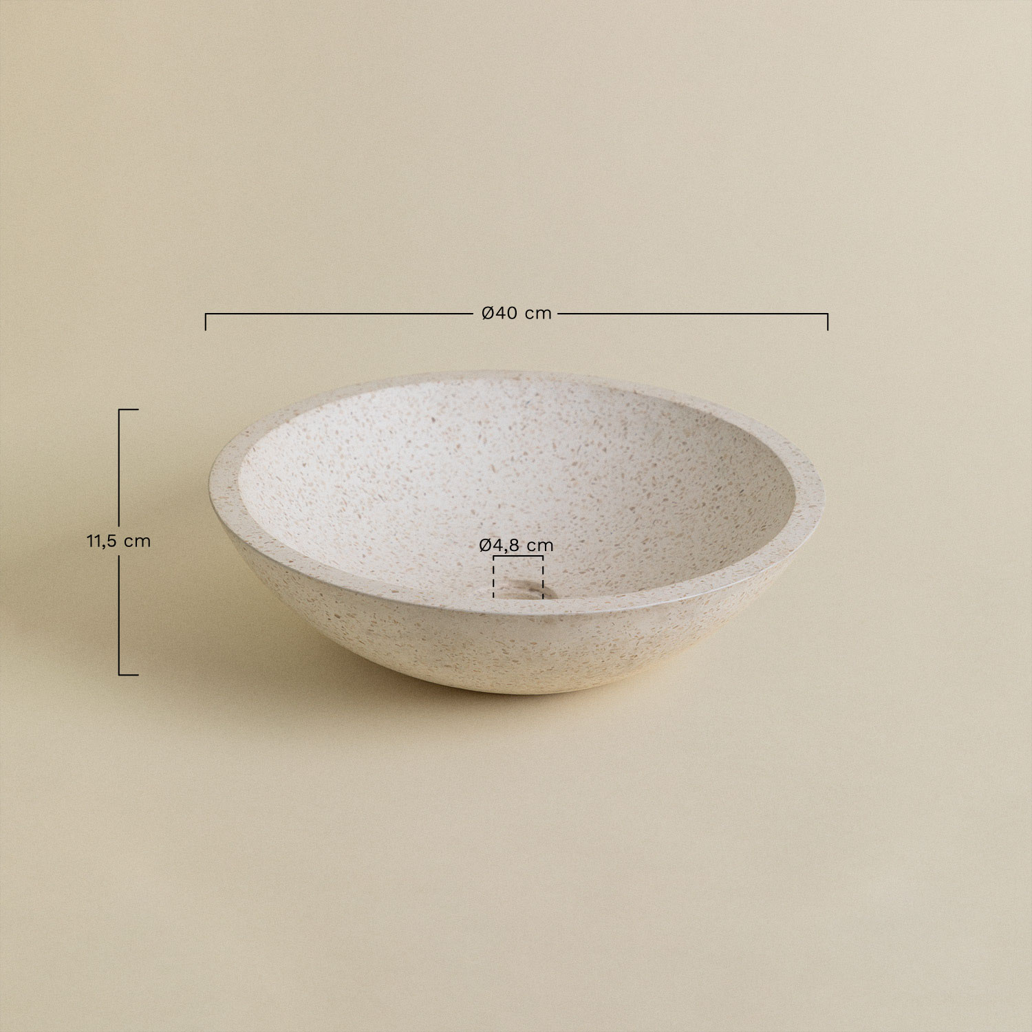 Vacry acacia wood bathroom furniture set, MEASURES