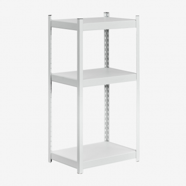 3-shelf Steel Shelving (120x60 Cm) Crenzi White - Sklum