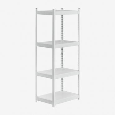 Shelving With 4 Shelves In Steel (150x60 Cm) Crenzi White - Sklum