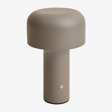 Loentia Wireless Metal Led Table Lamp Grey - Sklum