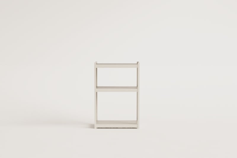 Crenzi 3-shelf steel shelving unit (120x80 cm)