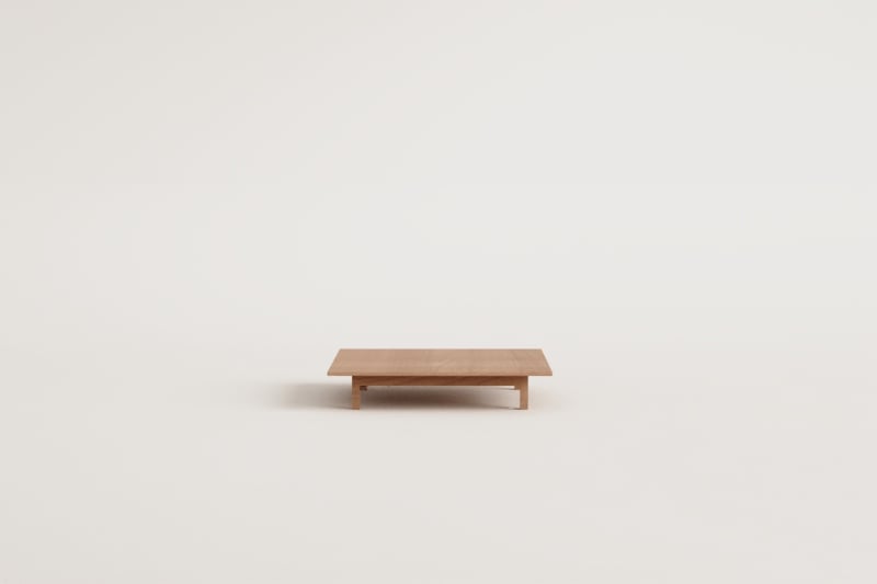 Rectangular garden coffee table 85x75 cm in acacia wood Brina