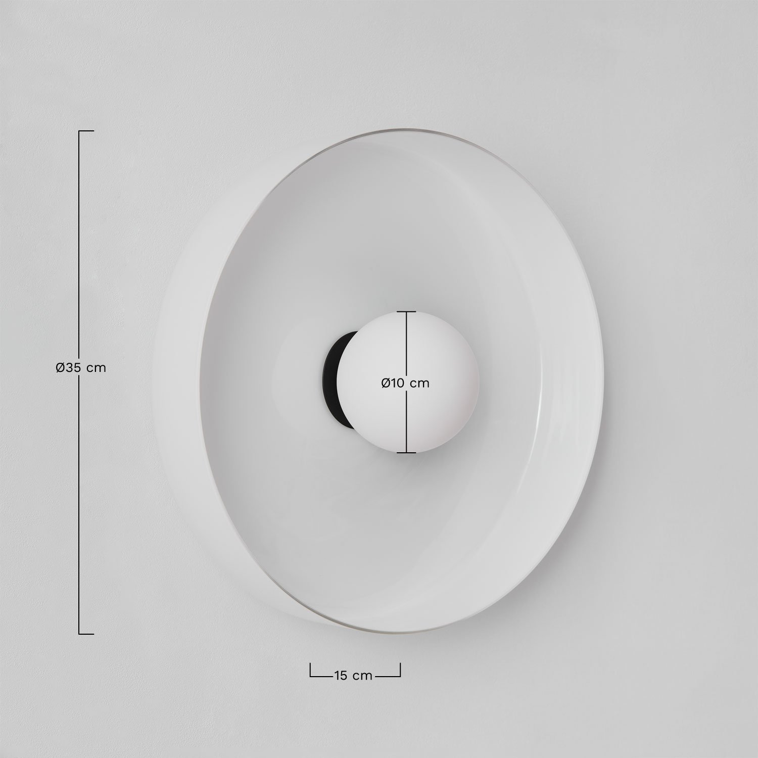 Jaxal bathroom wall light, MEASURES