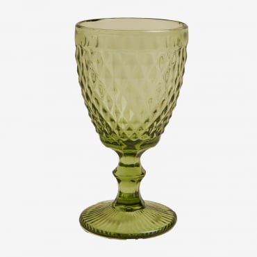 Pack Of 4 Koviran 32 Cl Glass Wine Glasses Green Mint - Sklum