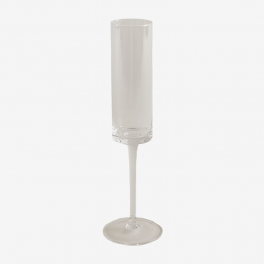 Pack Of 4 Champagne Glasses In Glass 20 Cl Lioare Clear - Sklum