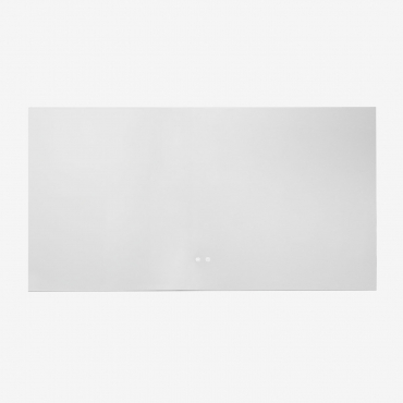 Rectangular Bathroom Wall Mirror With Led Light And Anti-fog (140x75 Cm) Riben Clear - Sklum