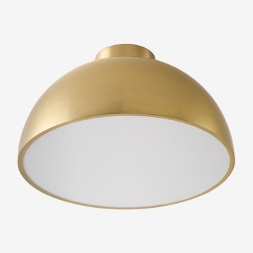 Gong Iron Led Ceiling Light Golden - Sklum