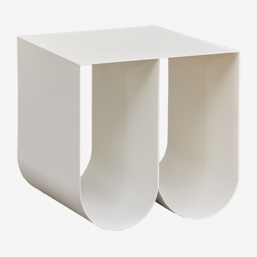 Square Side Table 40x40 Cm Olavi Gardenia White - Sklum
