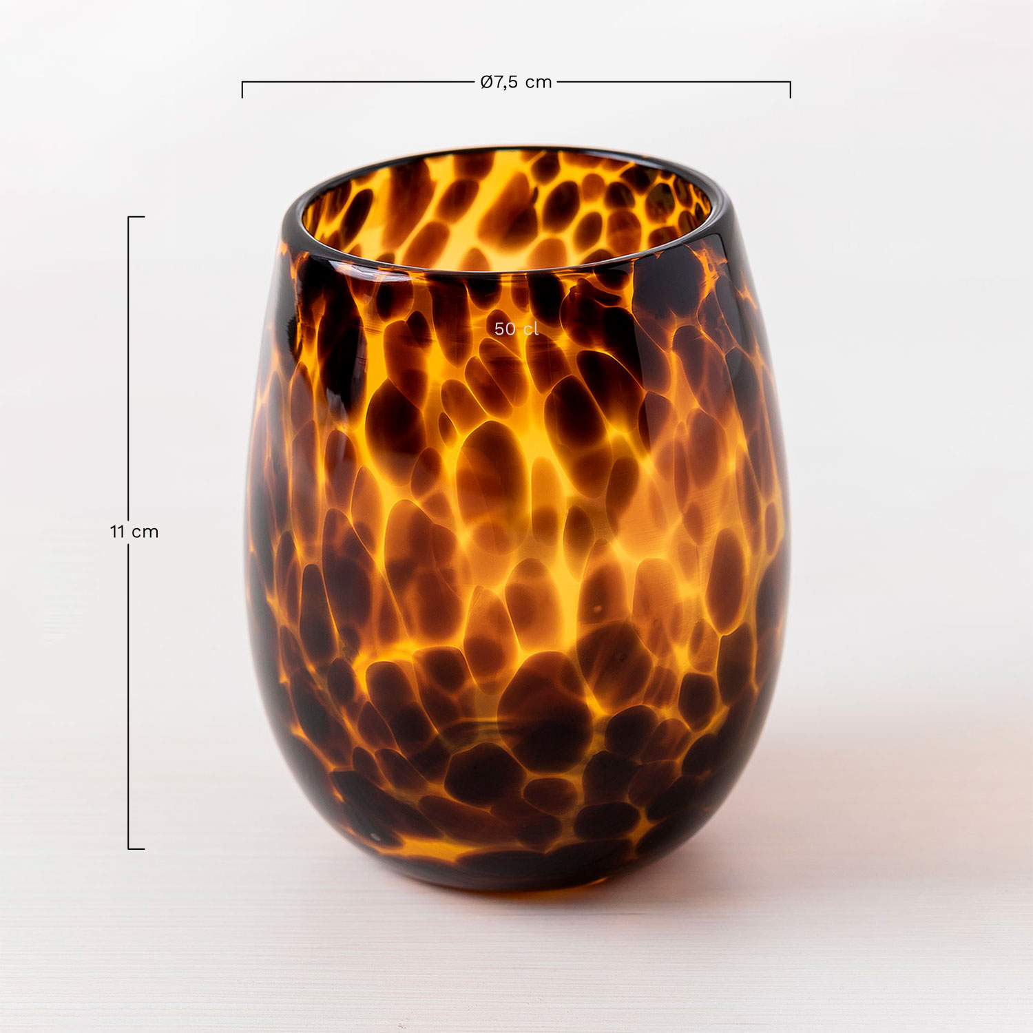 Pack of 4 Glasses 50 cl Dione, MEASURES