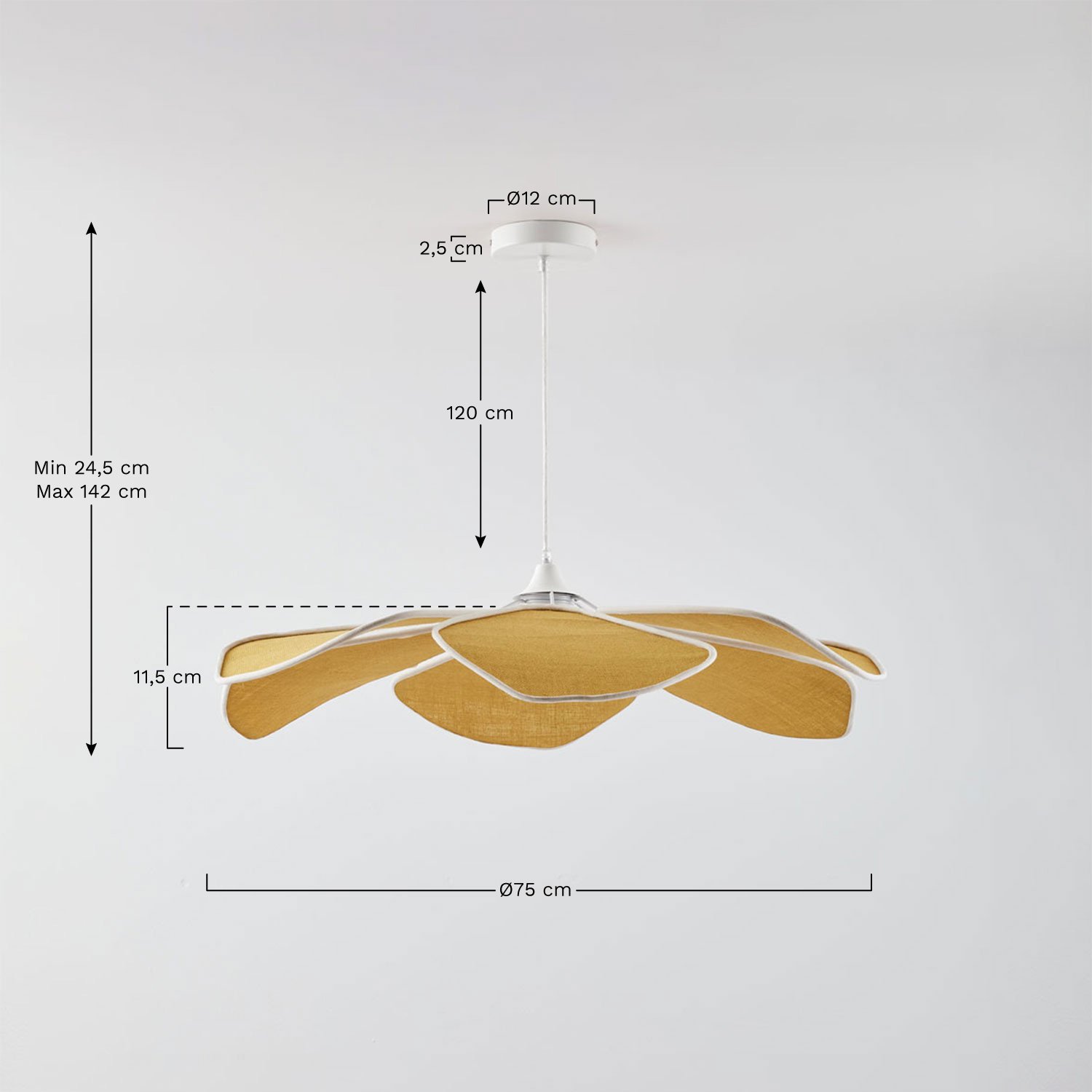 Benavid ceiling lamp, MEASURES
