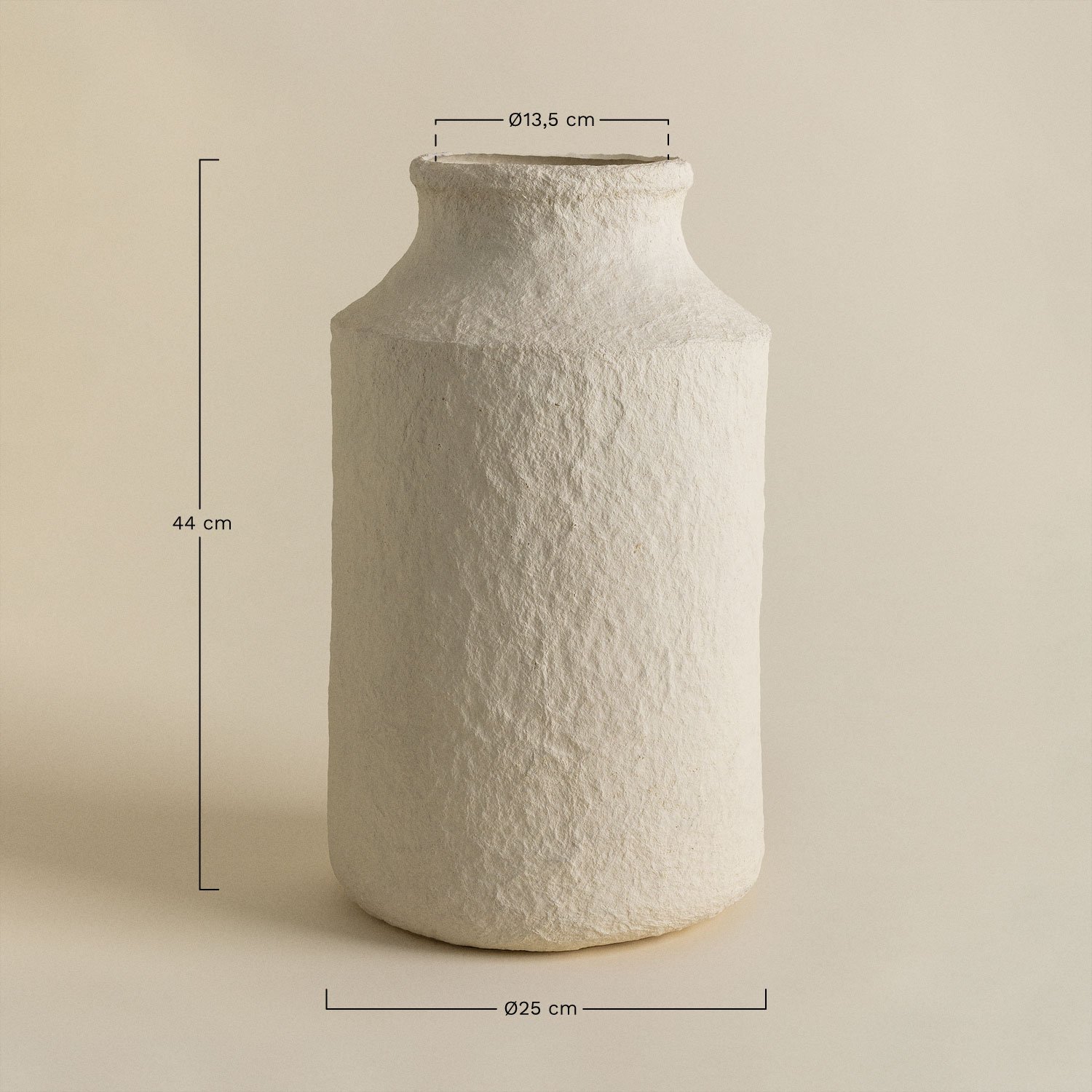 Decorative Handmade Vase in Paper Maché Weronik, MEASURES