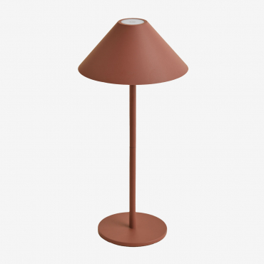 Nebida Wireless Led Table Lamp Red Roof Tile - Sklum