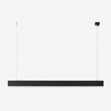 Led Linear Ceiling Lamp In Aluminium (120 Cm) Sevora Black - Sklum