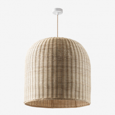 Flandes Ceiling Lamp Natural - White & Ø60 Cm Flandes - Sklum