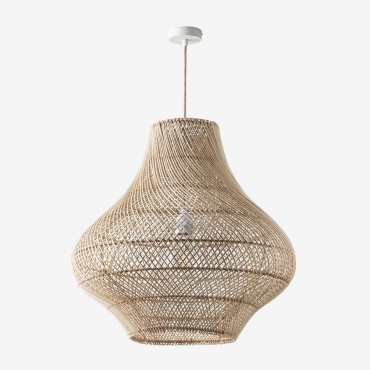 Magali Ceiling Lamp Natural - White & Ø65 Cm Magali - Sklum