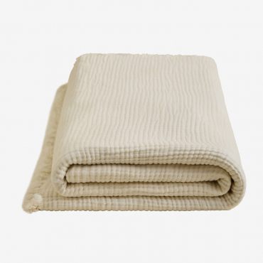 Jobert Cotton Gauze Quilt Beige Cream & Bed 90cm (180 X 250 Cm) - Sklum