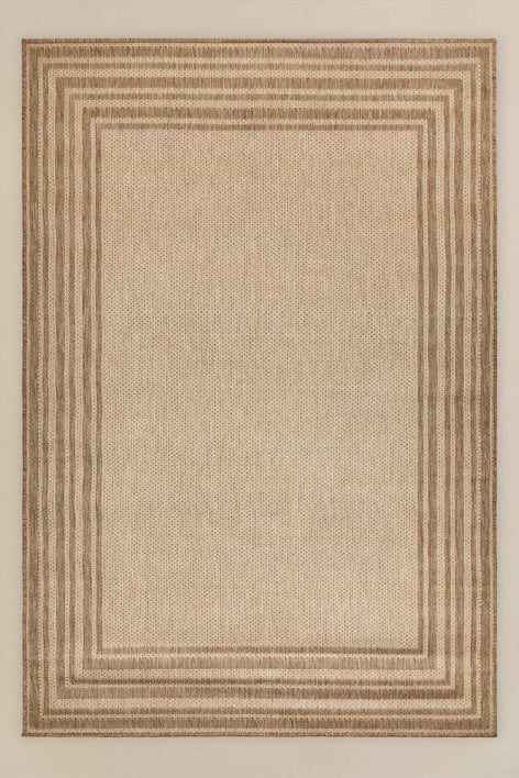 Rectangular rug 200x300 cm in natural colours polypropylene Deidra - Natural Colors