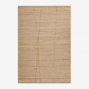 Emeline Jute And Cotton Rug Beige Semoline & 300 X 200 Cm - Sklum