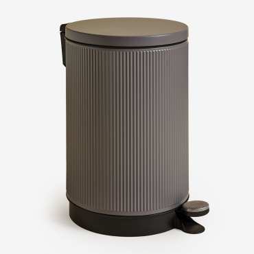 Midler Trash Can With Lid And Pedal Grey Taupe & 20 L - Sklum