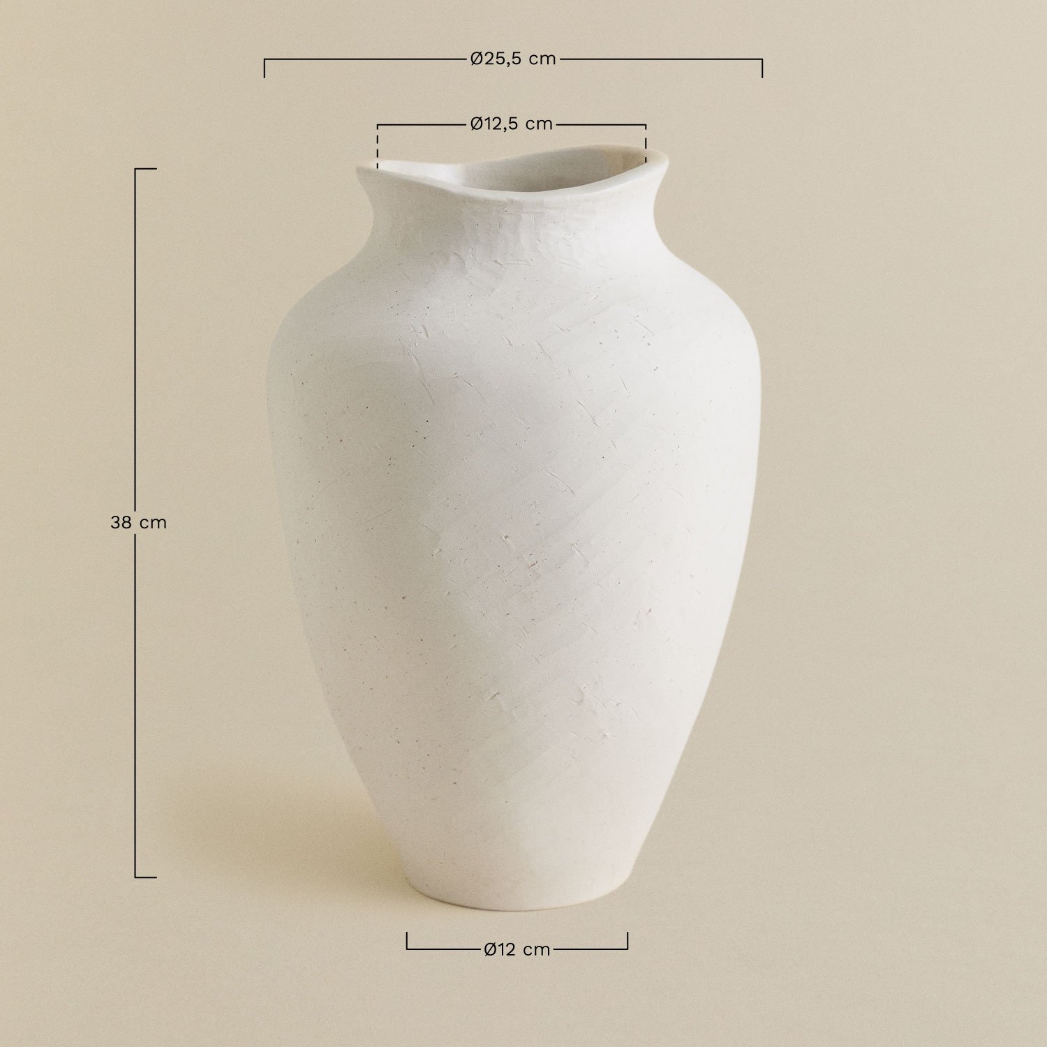 Gayle ceramic vase, MEASURES