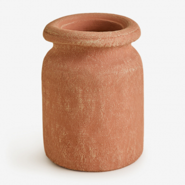 Terracotta Vase (↑18.5 Cm) Agnon Sienna Red - Sklum