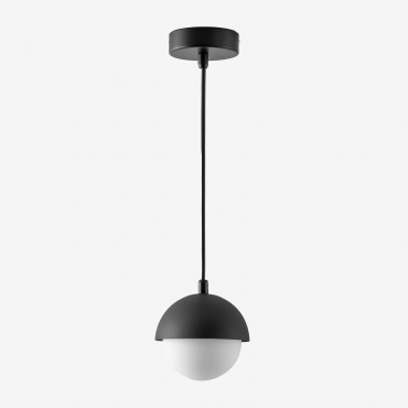 Ceiling Lamp For Bathroom In Metal Birgit Black - Sklum